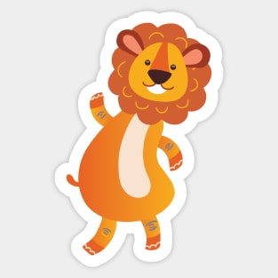 Goofy Lion Sticker
